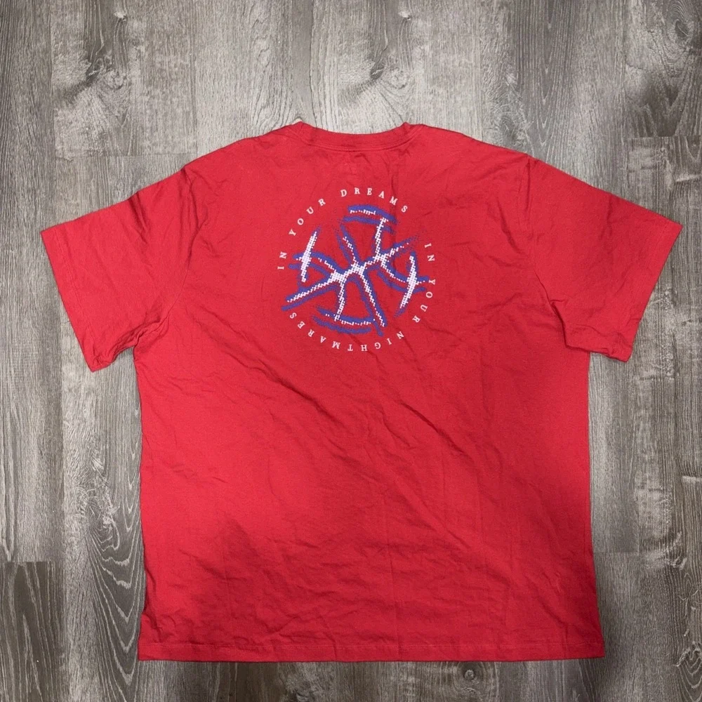 Air Jordan Nike T-Shirt Mens Size 3XL Red Crew Neck Jordan Spell Out Back